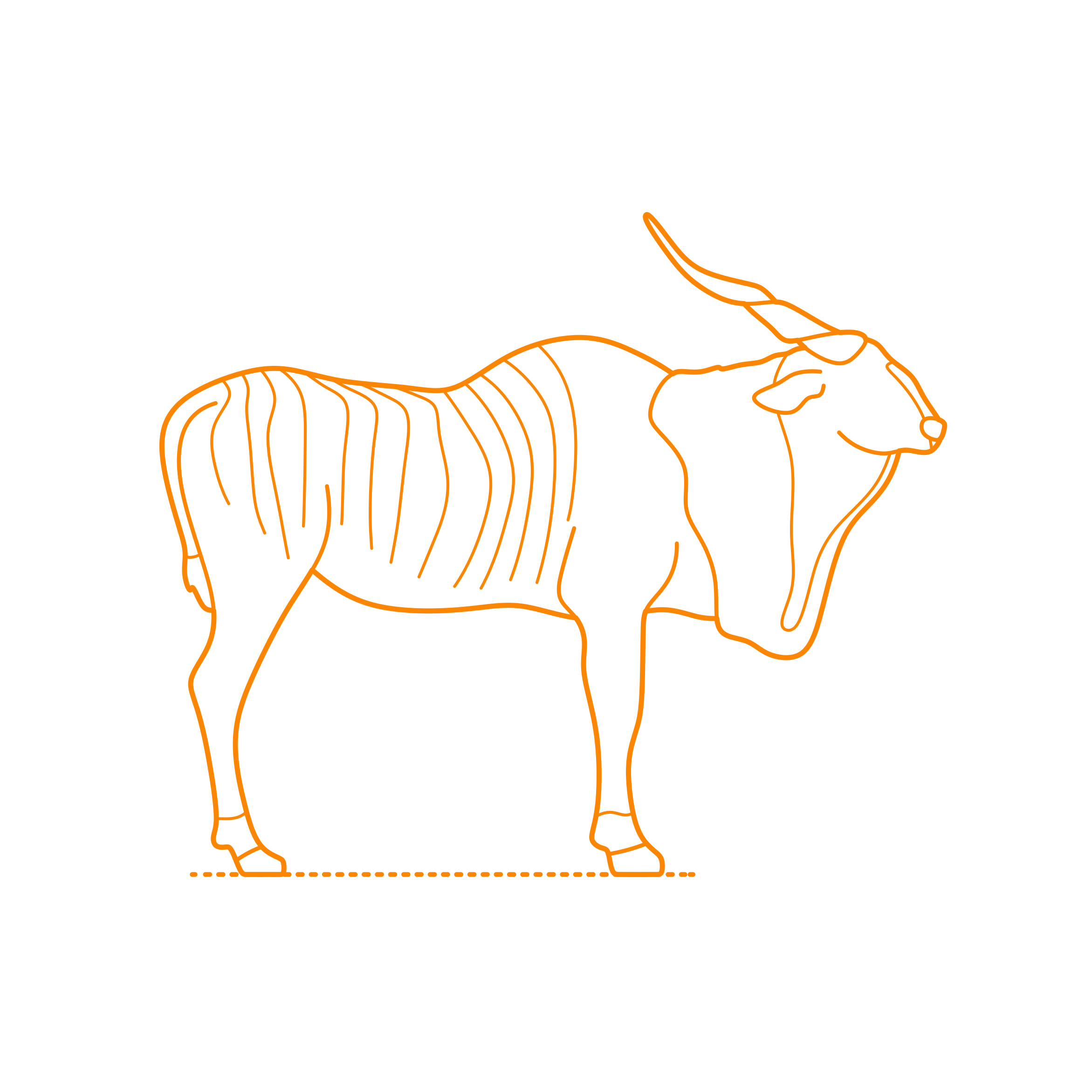 Animals Bovines Giant Eland Icon Svg Vector Free Vectors